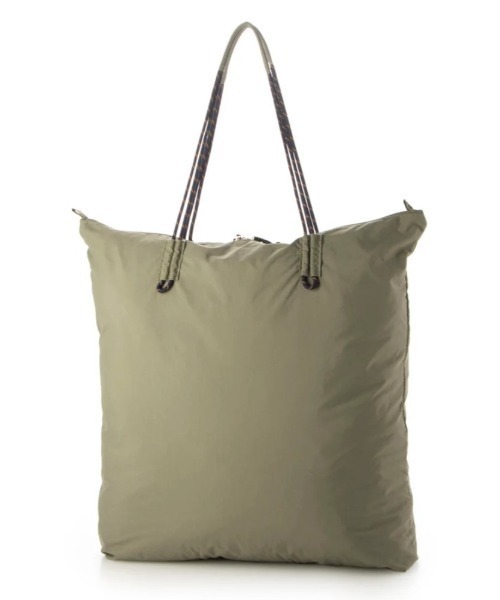 EARTH MADE(アースメイド)の「NYLON BIG TOTE / パッカブル仕様(トートバッグ・レディース・ブラック/グレー・FREE)」の3枚目の写真