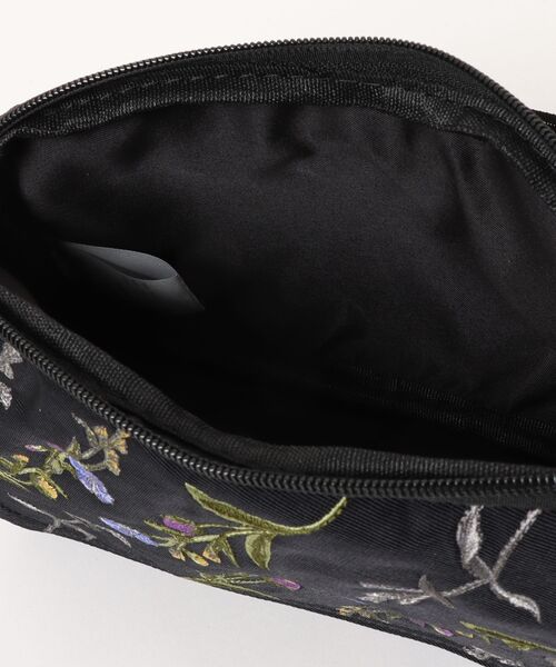 SUPER HAKKA（スーパーハッカ）の「「glanta」フラワーストライプ刺繍ミニショルダーバッグ（ショルダーバッグ・レディース・ピンク/ブラック/グレー・FREE）」の6枚目の写真