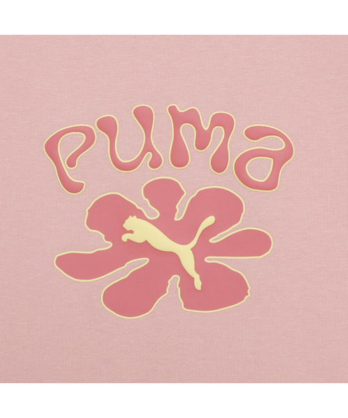 PUMA(プーマ)の「PUMA プーマ ウィメンズ ムーズイン ネイチャー 半袖 Tシャツ(Tシャツ/カットソー・レディース・ベビーピンク/ホワイト・SMALL/MEDIUM/LARGE/X-LARGE)」の5枚目の写真