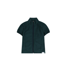 TUOMIO（トゥオミオ）の「CHECK PUFFED ZIP-UP [GREEN]（その他アウター）」