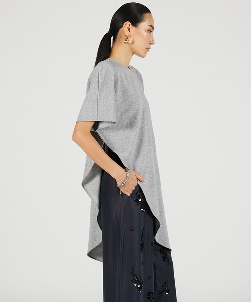 PRANK PROJECT(プランクプロジェクト)の「【2026Summer Pre-Order】ショルダーパッドアシメケープTシャツ / Shoulder Pad Asymmetrical Cape T-Shirt(Tシャツ/カットソー・レディース・グレー/ブラック/アイボリー・FREE)」の13枚目の写真