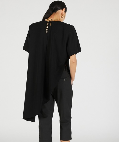 PRANK PROJECT(プランクプロジェクト)の「【2026Summer Pre-Order】ショルダーパッドアシメケープTシャツ / Shoulder Pad Asymmetrical Cape T-Shirt(Tシャツ/カットソー・レディース・グレー/ブラック/アイボリー・FREE)」の16枚目の写真