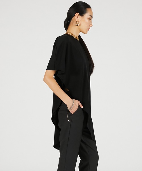 PRANK PROJECT(プランクプロジェクト)の「【2026Summer Pre-Order】ショルダーパッドアシメケープTシャツ / Shoulder Pad Asymmetrical Cape T-Shirt(Tシャツ/カットソー・レディース・グレー/ブラック/アイボリー・FREE)」の17枚目の写真