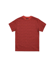 ヒューマンストライプハーフTシャツ(レッド)