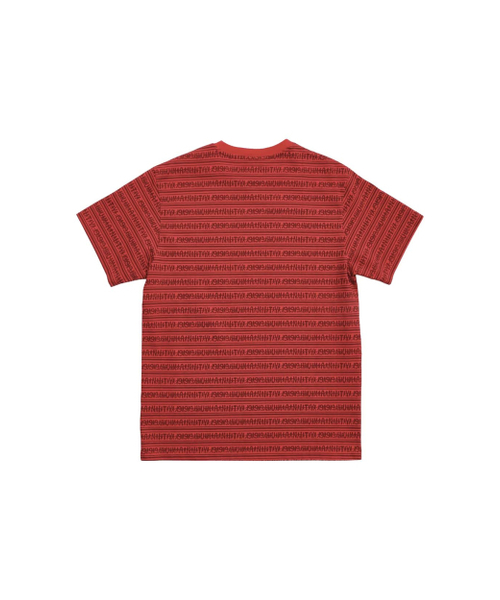 999HUMANITY(999ヒューマニティ)の「ヒューマンストライプハーフTシャツ(レッド)(Tシャツ/カットソー・レディース・その他・1(S)/2(M)/3(L))」の2枚目の写真