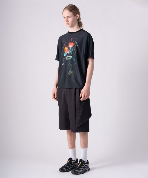 rehacer（レアセル）の「rehacer : × everglouu Light Trace  Dolman Cutsew / ライト トレース ドルマン カットソー（Tシャツ/カットソー・メンズ・ブラック・SMALL/MEDIUM/LARGE/X-LARGE）」の7枚目の写真