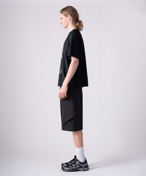rehacer（レアセル）の「rehacer : × everglouu Light Trace  Dolman Cutsew / ライト トレース ドルマン カットソー（Tシャツ/カットソー・メンズ・ブラック・SMALL/MEDIUM/LARGE/X-LARGE）」の8枚目の写真