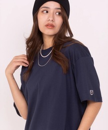 NEWTRAL（ニュートラル）の「【NEWTRAL】オーバーサイズ ワンポイント刺繍 5.6oz スタンダードエンブレム半袖Tシャツ ユニセックス（Tシャツ/カットソー）」