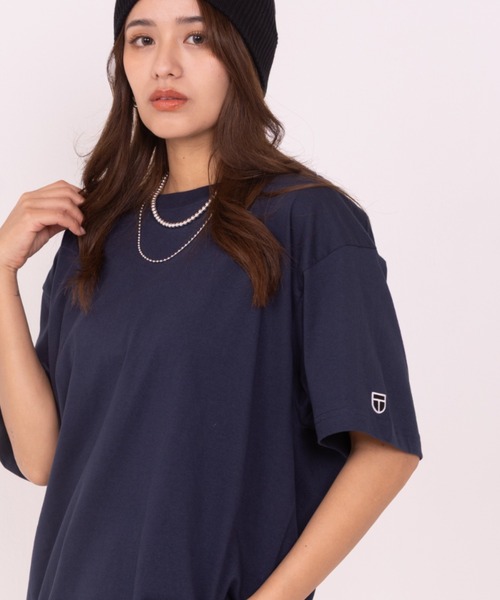 NEWTRAL(ニュートラル)の「【NEWTRAL】オーバーサイズ ワンポイント刺繍 5.6oz スタンダードエンブレム半袖Tシャツ ユニセックス(Tシャツ/カットソー・レディース・チャコールグレー/ブラック/ライトピンク/ネイビー/ホワイト/ライトグレー・L/XL/S/M)」の16枚目の写真