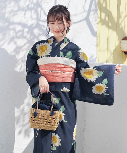 Honeys(ハニーズ)の「セパレート浴衣(スカートタイプ)(浴衣・レディース・ネイビー系1・F)」の7枚目の写真