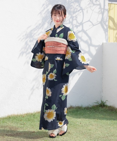 Honeys(ハニーズ)の「セパレート浴衣(スカートタイプ)(浴衣・レディース・ネイビー系1・F)」の8枚目の写真