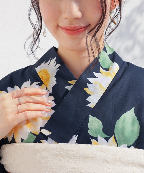 Honeys(ハニーズ)の「セパレート浴衣(スカートタイプ)(浴衣・レディース・ネイビー系1・F)」の11枚目の写真