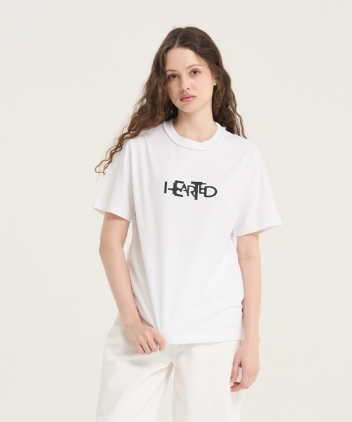 LEVHEARTED(レブハティッド)の「アップサイドロゴショートスリーブTシャツ - ホワイト(Tシャツ/カットソー・レディース・ホワイト・FREE)」の2枚目の写真