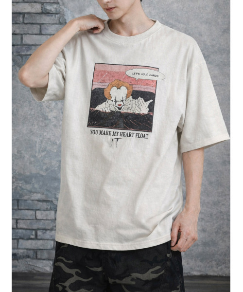 neos（ネオス）の「【neos】PENNY WISE ペニーワイズ it ヴィンテージライク ルーズシルエット ハーフスリーブ プリント Tシャツ メンズ レディース ユニセックス（Tシャツ/カットソー・メンズ・ホワイト系1/ホワイト系2/ブラック系2/ブラック系1・MEDIUM/LARGE/X-LARGE）」の16枚目の写真