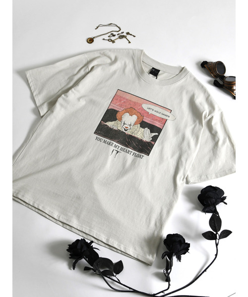 neos（ネオス）の「【neos】PENNY WISE ペニーワイズ it ヴィンテージライク ルーズシルエット ハーフスリーブ プリント Tシャツ メンズ レディース ユニセックス（Tシャツ/カットソー・メンズ・ホワイト系1/ホワイト系2/ブラック系2/ブラック系1・MEDIUM/LARGE/X-LARGE）」の18枚目の写真