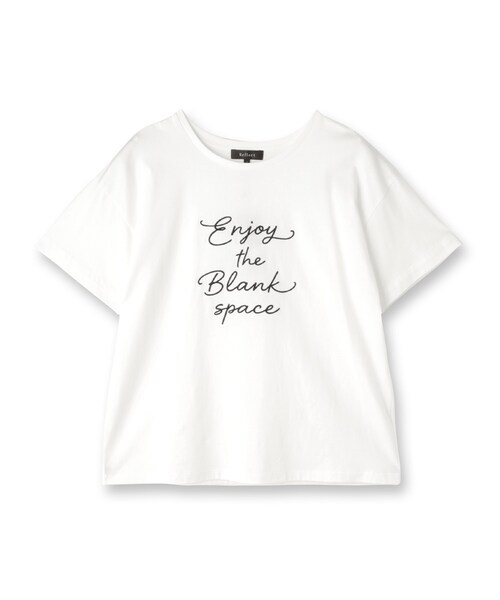 Reflect(リフレクト)の「【接触冷感】ラインアート刺繍Tシャツ(Tシャツ/カットソー・レディース・ホワイト系1/ホワイト系その他/ネイビー系・00)」の18枚目の写真