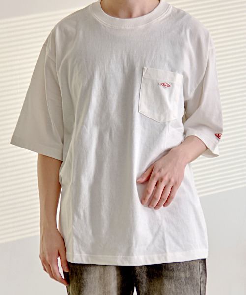 BALL(ボール)の「『BALL/ボール』BIGサイズポケ付き半袖Tシャツ(Tシャツ/カットソー・メンズ・ブラック/グリーン/ブルー/オートミール/モカ/チャコール/ホワイト・L/LL/M)」の1枚目の写真