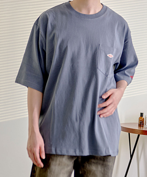 BALL(ボール)の「『BALL/ボール』BIGサイズポケ付き半袖Tシャツ(Tシャツ/カットソー・メンズ・ブラック/グリーン/ブルー/オートミール/モカ/チャコール/ホワイト・L/LL/M)」の7枚目の写真