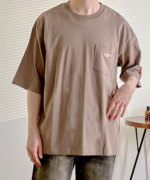 BALL(ボール)の「『BALL/ボール』BIGサイズポケ付き半袖Tシャツ(Tシャツ/カットソー・メンズ・ブラック/グリーン/ブルー/オートミール/モカ/チャコール/ホワイト・L/LL/M)」の4枚目の写真