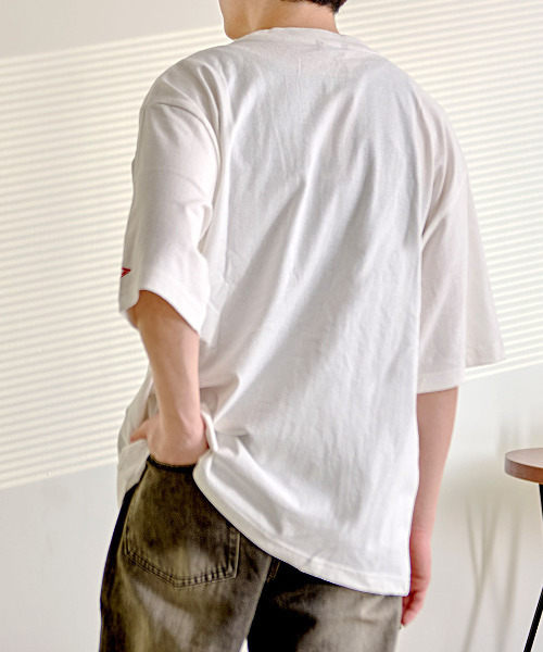 BALL(ボール)の「『BALL/ボール』BIGサイズポケ付き半袖Tシャツ(Tシャツ/カットソー・メンズ・ブラック/グリーン/ブルー/オートミール/モカ/チャコール/ホワイト・L/LL/M)」の9枚目の写真