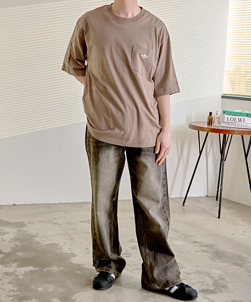 BALL(ボール)の「『BALL/ボール』BIGサイズポケ付き半袖Tシャツ(Tシャツ/カットソー・メンズ・ブラック/グリーン/ブルー/オートミール/モカ/チャコール/ホワイト・L/LL/M)」の15枚目の写真