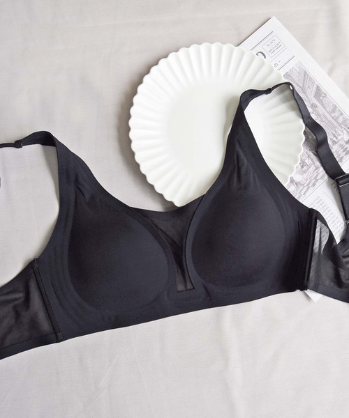 脇高美シルエットWメッシュブラジャー