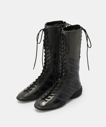 miista（ミスタ）の「Miista/ミスタ Imogen Grey Navy Lace Sneaker Boo（ブーツ）」