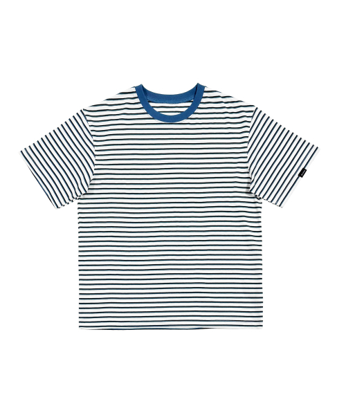 GOSTREET(ゴーストリート)の「ストライプ半袖Tシャツホワイト(Tシャツ/カットソー・メンズ・ホワイト・MEDIUM/LARGE)」の2枚目の写真