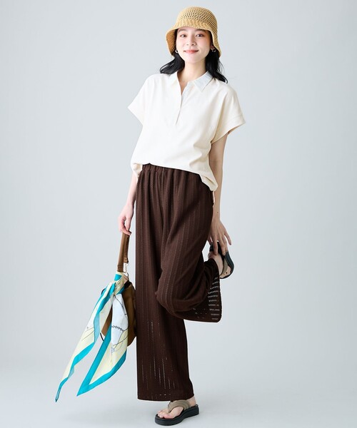 ANY(エニィ)の「レーシージャカードパンツ(その他パンツ・レディース・ダークブラウン系/アイボリー系/ブラック系・MEDIUM/LARGE)」の14枚目の写真