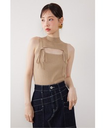 ウォッシャブルリボントップス 春服 夏服