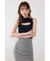 ウォッシャブルリボントップス　春服 夏服