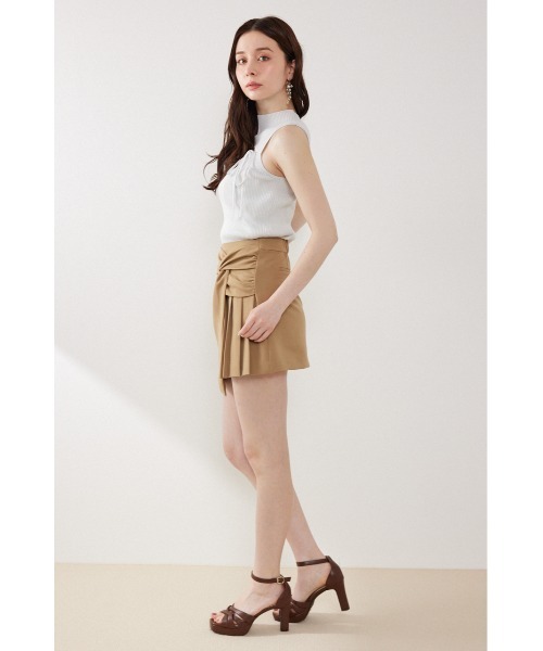 rienda(リエンダ)の「ウォッシャブルリボントップス 春服 夏服(ニット/セーター・レディース・ブラック/ベージュ/ホワイト・FREE)」の5枚目の写真