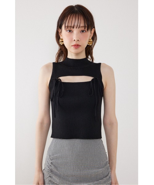 rienda(リエンダ)の「ウォッシャブルリボントップス 春服 夏服(ニット/セーター・レディース・ブラック/ベージュ/ホワイト・FREE)」の16枚目の写真