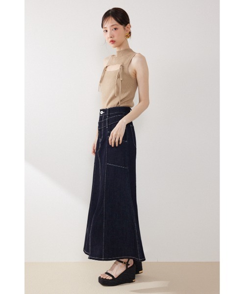 rienda(リエンダ)の「ウォッシャブルリボントップス 春服 夏服(ニット/セーター・レディース・ブラック/ベージュ/ホワイト・FREE)」の18枚目の写真