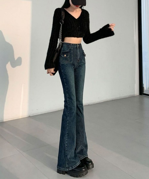 REBALANCE(リバランス)の「フレアデニムパンツ(デニムパンツ・レディース・A・MEDIUM/LARGE/X-LARGE)」の5枚目の写真