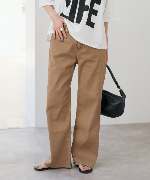 Spick & Span(スピックアンドスパン)の「RED CARD TOKYO / レッドカード トーキョー Twilight(デニムパンツ・レディース・ホワイト系その他/キャメル・25/24/23/26)」の7枚目の写真