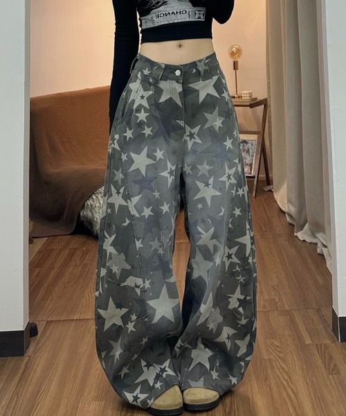 almo(アルモ)の「【LAMPOON】スターカモフラージュカーブパンツ(その他パンツ・レディース・カーキ・LARGE/MEDIUM/SMALL)」の5枚目の写真