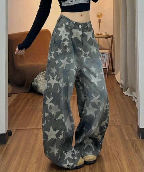 almo(アルモ)の「【LAMPOON】スターカモフラージュカーブパンツ(その他パンツ・レディース・カーキ・LARGE/MEDIUM/SMALL)」の6枚目の写真