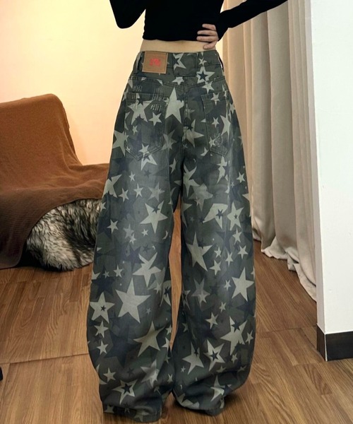 almo(アルモ)の「【LAMPOON】スターカモフラージュカーブパンツ(その他パンツ・レディース・カーキ・LARGE/MEDIUM/SMALL)」の7枚目の写真