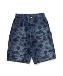 A BATHING APE | 1ST CAMO DOUBLE KNEE 13 OZ RELAXED FIT DENIM SHORTS(デニムパンツ)