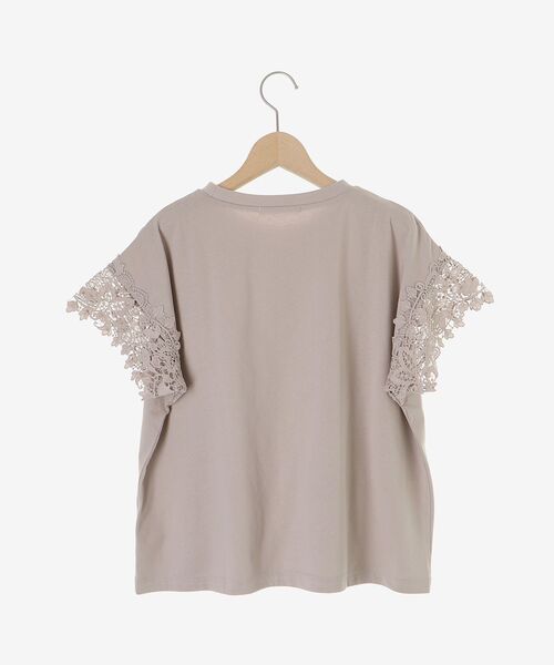 le.coeur blanc（ルクールブラン）の「レースドッキングカットソー（Tシャツ/カットソー・レディース・グレイッシュベージュ/ブラック/オフホワイト・38）」の15枚目の写真