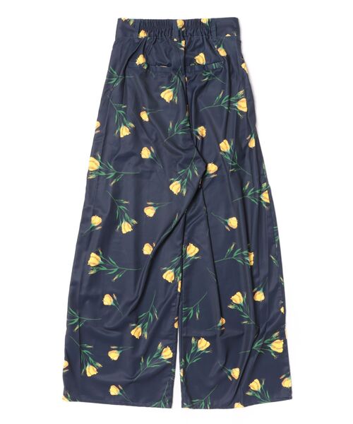 Sawa a la mode(サワアラモード)の「花柄ハイウエストタックワイドパンツ(その他パンツ・レディース・ブラック/ネイビー・FREE)」の5枚目の写真