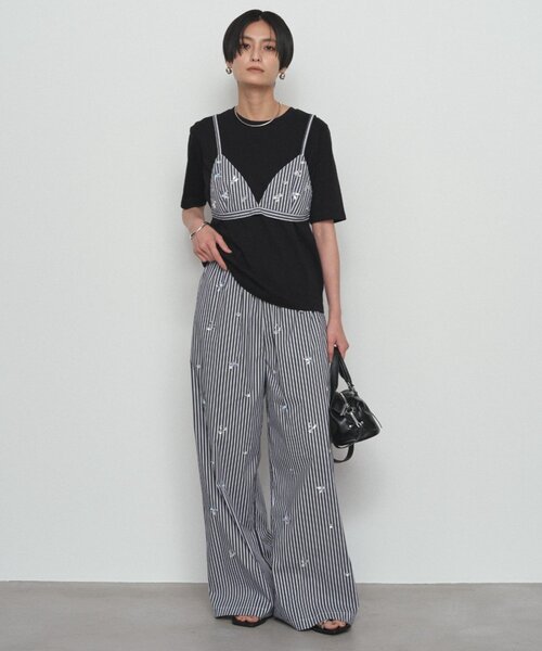 LOUNGEDRESS(ラウンジドレス)の「《セットアップ可》ストライプビジュービスチェ(シャツ/ブラウス・レディース・ブルー/ブラック・FREE)」の20枚目の写真