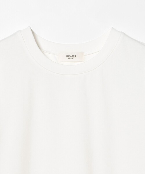 BEAMS HEART（ビームスハート）の「裾 レース サテン プルオーバー（Tシャツ/カットソー・レディース・オフホワイト/ブラック・FREE）」の4枚目の写真