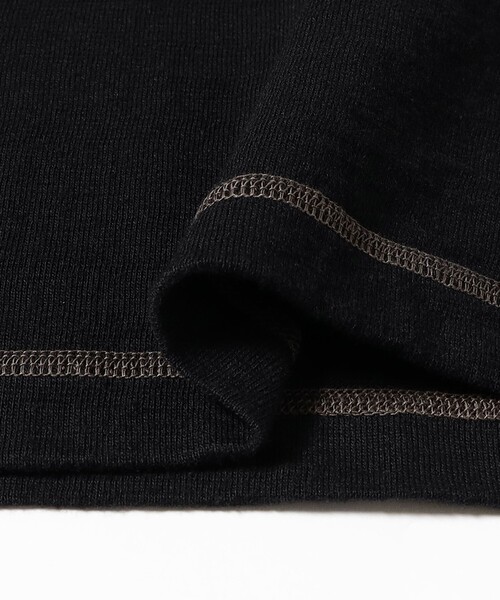 BEAMS BOY(ビームスボーイ)の「BUZZ RICKSON'S / BUZZ RICKSON'S SLUB YARN HENLEY NECK T-SHIRT(Tシャツ/カットソー・レディース・ブラック・MEDIUM)」の4枚目の写真