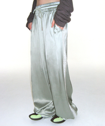 LACE GLOSSY PANTS MINT