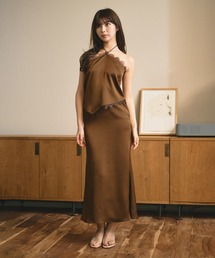 バックオープンギャザーキャミワンピース KINO THE KEI（ワンピース