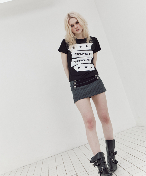 SETUP-EXE(セットアップイーエックスイー)の「1004 TAPE TOP / BLACK(Tシャツ/カットソー・レディース・その他・OS)」の3枚目の写真