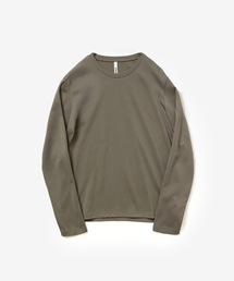 コットンダブルフェイス スリムフィット L/S TEE / COTTON DOUBLE FACE SLIM FIT L/S TEE