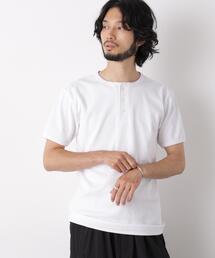 リブフライスヘンリーTシャツ 半袖